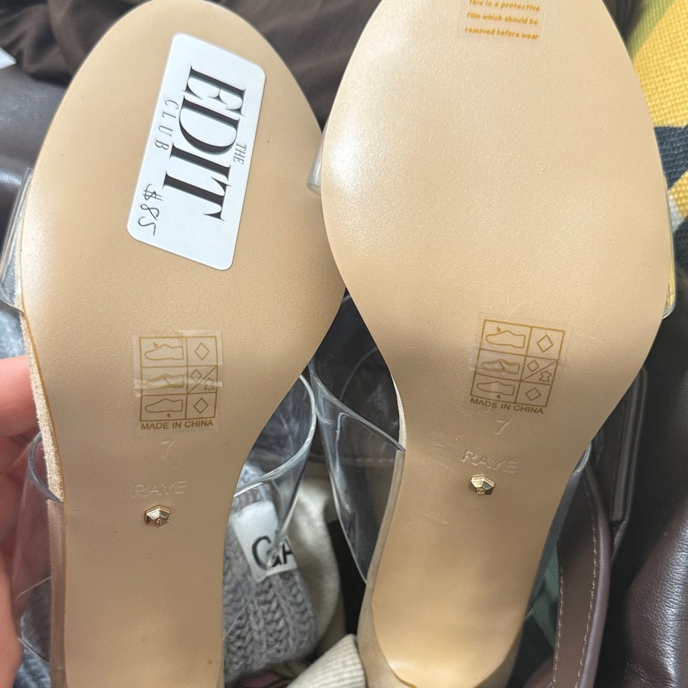 RAYE Galicia Mule Sand Sz 7 - Picture 6 of 6